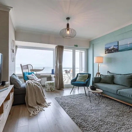 Wonderful With Frontal Sea View In Westende * Middelkerke