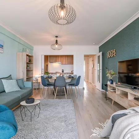 Wonderful With Frontal Sea View In Westende Apartment