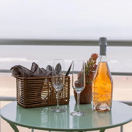 Wonderful With Frontal Sea View In Westende 公寓 米德尔克尔克